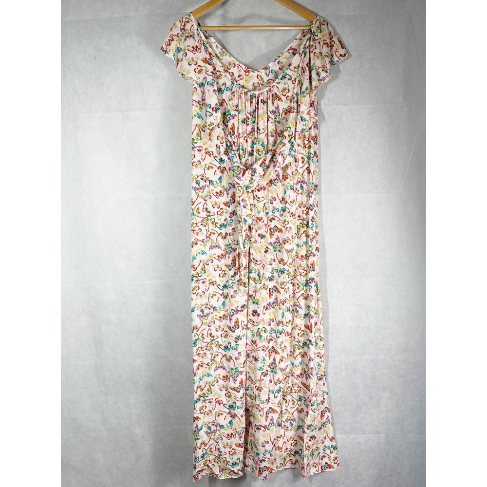 Zadig & Voltaire Reen Butterfly Silk Midi Dress Size Small - Picture 7 of 12